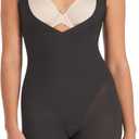 Maidenform Women's Shapewear Tummy Control Bodysuit, Tummy Control Body Suit, High-Waist Thigh Slimmer, Shapewear for Women (XX-Large, Black)