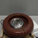 Nostalgia Indoor Electric Stainless Steel S'Mores Maker with 4 Lazy Susan Compartment Trays for Graham Crackers, Chocolate, Marshmallows and 4 Roasting Forks, Brown