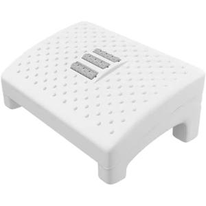 Milisten Indoor Foot Stool with Massage Rollers Ergonomic Foot Rest for Office Desk and Home Use 15.74X10.43X5.90 Inch Non-Slip Support