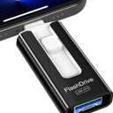 Sunany Flash Drive 512GB Thumb Drive USB Memory Stick High Speed External Storage USB Stick Photo Stick for Phone, Pad, Android, PC and More Devices (Black)