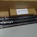 IFELS Heavy Duty Curtain Rods for Windows 48 to 84 Inch, 1 Inch Adjustable Black Curtain Rod with Easy Installation and Modern Design (A1,Black,30-90")