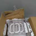 REBECAT Divided Serving Tray with Lid and Handles 8 Compartments Snack Box Container Charcuterie Organizer Snackle Box Container for Candy, Nuts，Fruits, Snacks, 3 Pack, White