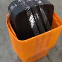Pack of 20, 18 Gallon Orange & Black Storage Holiday Tote For Seasonal Organization