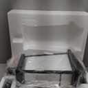 zeyu Large Outdoor Lamp Post, 26'' 3-Light Post Light Fixture for Garage Courtyard, Waterproof Aluminum with Seeded Glass Shade, Black Finish, ZW105P-L BK