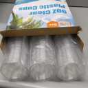 Turbo Bee 300 Pack 9oz Clear Plastic Cups,Disposable Crystal Drinking Cups,PET Plastic Party Cups for ,Juice,Iced Coffee and Cold Drinks