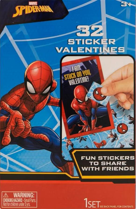Exchange Cards Spiderman Stickers 3 Pack