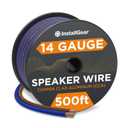 InstallGear 14 Gauge Speaker Wire Cable (500ft), 14 AWG Speaker Wire Cable, True Spec Soft Touch Cables - Use for Car Speakers Stereos, Home Theater Speakers, Surround Sound, Radio Wiring
