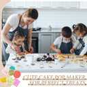 3 x Honeydak 6 Set Cake Pop Mold, Stainless Steel Mold Shapes Press Kit, Circle Heart Square Pineapple Ingot Plum Blossom Cake Pop Cutter and Pusher Halloween Reusable Baking Tools for Home Baking Parties