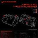 A-Premium Rear Left and Right Side Disc Brake Caliper with Bracket