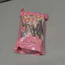 Fruidles 40-Count Red Double Heart Tattoo Lollipop Sucker, White Shaped Lollipop with Red Heart, 10g Individually Wrapped Candy (EXP 11/02/27)