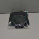 THE GYM PEOPLE Women's Padded Sports Bra V-Neck Wireless Stretchy Workout Crop Tops with Cross Hem Soft Yoga Bras (Large, Black)