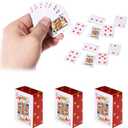 2 Decks Mini Playing Cards, Party Spoof Fun Smal Playing Cards, Miniature Poker Cards, Mini Poker Game for Adults, Party Favor, Tiny Deck of Novelty Party Gift for Par, Christmas, Halloween(Small)
