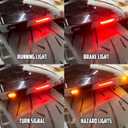 Motorcycle Rear Fender with LED Lights Turn Signal Brake Light Kit Fit for Harley Softail Fat Boy FXBRS Breakout FXBR FXDR 2018-2025