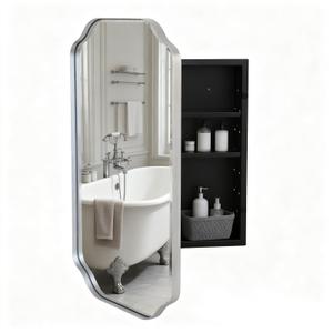VIWILII 16"x24" Bathroom Medicine Cabinet Wall-Mounted Mirror with Storage