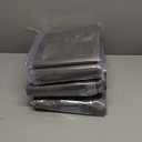 Outdoor Clear Vinyl Curtains,PVC Plastic Side Panels,Waterproof,Dustproof,Weatherproof,Anti-Aging,Outdoor Tarp Curtains for Balcony,Porch,Carport,Grey, Size WxH-2.6x3m/8.5x9.8ft for One Sheet, Set Of 4