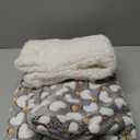 Self Heating Cat Sleeping Bag Indoor Self Warming Cat Bed Cave Heated Pad Cozy Soft Winter Washable Wrap Pet Snuggle Sack Pouch for Puppy Dog Kitten, 24 x 21 Inch(Cute,Gray)