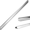 1x1x48 Inches 304 Stainless Steel Wall Corner Guards (5-Pack) Heavy Duty Rounded Corner Protector, Smooth Folded Edge Design for Wall Protection Stainless Steel Slab