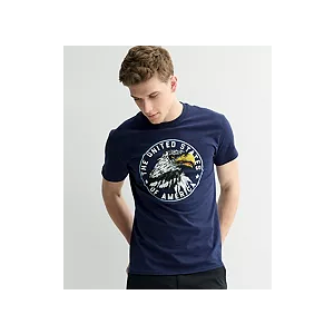 Gildan Men's T-shirt Navy Blue Color Large