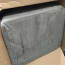Dog Stairs for High Beds 30-36 inches Tall, 6-Step Dog Steps for Bed 32-36 inches for Small Large Dogs, Doggie Ramp for Bed, 30D Foam Pet Stairs for Old Dogs/Cats, Free-Installation, Grey