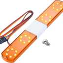 Simulation RC Car Police Lights Multi-Function Night Flash LED Light Lamp Roof Light Decoration Compatible with 1/8 1/10 RC Model Car for HSP TRX4 Tamiya CC01 4WD Axial SCX10 (Orange)