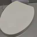KOHLER 25875-96 Hyten 3" Height, Elevated Soft Close Elongated Toilet Seat, Contoured Seat with Grip-Tight Bumpers, Quick-Attach Hardware, No Slam Toilet Seat, Biscuit