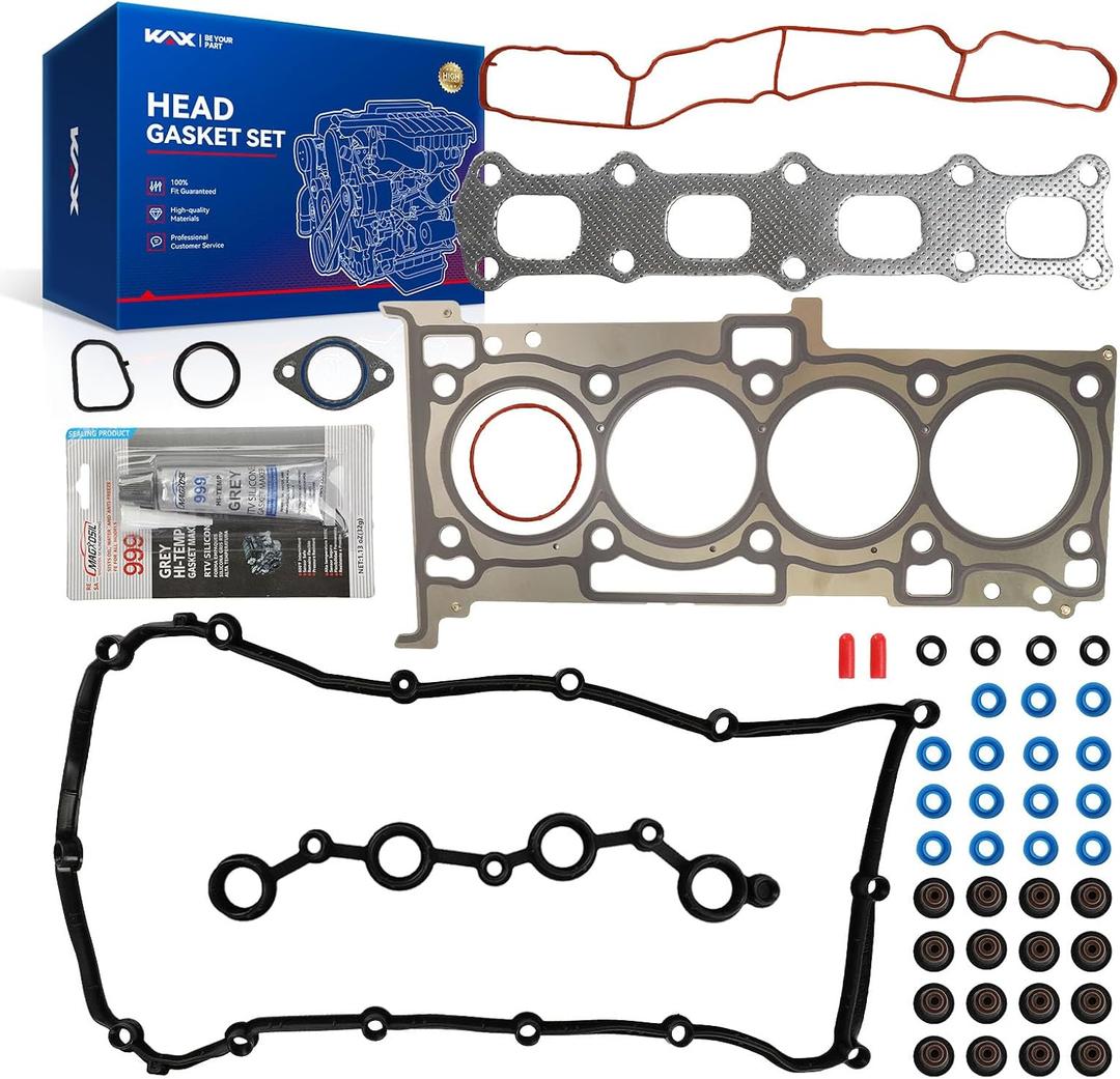 KAX HS26332PT Cylinder Head Gasket kit/Set Compatible with 2007-2017 Patriot, 2009-2019 Journey, 2007-2017 Compass, 2008-2014 Avenger,2011-2014 200,Sebring Journey Caliber for 2.4L Engine