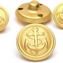 11 Pcs Gold Metal Blazer& Suit Buttons Set -Premium Sewing Buttons for Coat Jacket