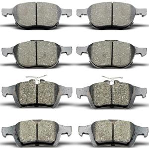 D1044 D1095 Front Rear Ceramic Brake Pads Set Fit For Ford Escape/Focus/Transit Connect,For Mazda 3/3 Sport/Mazda 5,For Volvo C30/C70/S40/V50