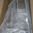 ZEAYEA Acrylic Wall Toy Dispenser, Hanging Organizer and Storage Bin for Playroom, Triple Divided Clear Holder for Blocks, Cars, Trains, Balls, Darts, Snacks