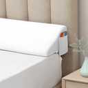 Vekkia Queen Size Bed Wedge Pillow for Headboard Gap/Mattress Wedge Gap Filler/Bed Gap Filler Fill 0-6" Gap Between Headboard and Mattress,60"x10"x6"-White