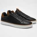 Coostar Mens Casual Shoes Comfortable Dress Sneakers Classic Lace-up Shoe Lightweight Black Size 9