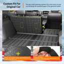 powoq Cargo Mat Compatible with 2018-2024 Chevrolet Equinox GMC Terrain Trunk Liner TPE Cargo Liner Replacement for 2018-2024 Chevy Equinox GMC Terrain Accessories (Trunk Mat+Backrest Mats)