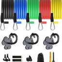 Wall Mount Workout Anchors with Bands - Resistance Band Wall Anchor for Home Gym Exercise, Strength Training & Family Fitness