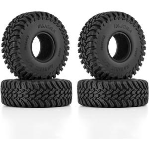 INJORA 63 * 22mm 1.0" MAVERIX M/T Tires for TRX4M SCX24 1/18 1/24 RC Crawlers Upgrade(T1025)