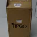 TIPGO Bathroom Trash Can with Lid, 10 Liter/ 2.6 Gallon Slim Garbage Can, Small Trash Bin Waste Basket with Pop-Up Lid for Kitchen, Bedroom, Living Room, Office (Black)