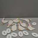 8Pcs One Silly Goose Wood Table Sign Pink Bow Goose Wooden Cutouts with Base Cute Tiered Tray Decor for First Birthday Baby Shower Home School Office