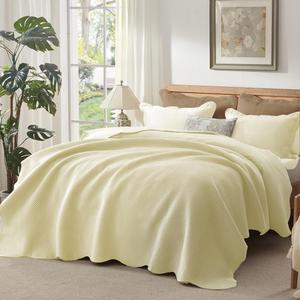 Qucover Velvet Quilt King, 3 Piece Luxury Lightweight Velvet Coverlet Set King, Ultra Soft Ultrasonic Cross-Stitch Winter Quilt, Christmas Bedding with Pillow Shams (Cream)