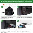 Gonine for Sony Handycam Camcorder AC-L100 Charger Compatible with CCD-TRV108/308/118 & DCR-TRV460 etc, Replacement for AC-L15 AC-L10 AC-15A AC-L10A DC 8.4V/1.7A Power Adapter.