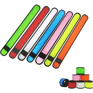 LED Armbands Slap Bracelets Wristbands Flashing Sports Pack of 6/7 Glow Party Supplies for Lives, Festivals Running Parties Night Events 13.75 x 1.57 Inch (6 Pack Colorful)