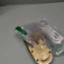 Prime-Line U 9970 Deadlock  Jimmy-Resistant Design Prohibits Forced Entry by Spreading of Door Frames  Single Cylinder Diecast Metal Lock With a Brass Finish and Angle Strike (Single Pack)