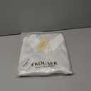 Ekouaer Womens Silk Satin Nightgown Button Down Sleepshirt Long Sleeve Sleepwear S-3XL (White, S)