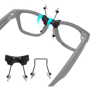 HiBloks Eyeglass Nose Pads for Ray-Ban Meta Wayfarer & Gen 2 (RW4006/RW4012 Standard 50-22) Anti-Slip Clip On Nose Holder for Ray Ban Meta Replacement Nose Bridge Pads