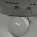 Brightown E26 Rechargeable Light Bulb with Remote and Timer, Battery Backup Bulb for Sconces and Lamps, Magnetic Bulbs for Non-Hardwired Fixture, 3 Color Temperatures + 9 RGB Colors, Dimmable, 2 Pack
