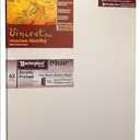 MASTERPIECE Z1VA-2233 Vincent Pro 7/8" Deep Muir Belgian Linen 12.0 oz Acrylic Primed Stretched Canvas 22" x 33" White