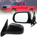 Left Driver Side Mirror Compatible With 2005 2006 2007 2008 2009 2010 2011 Toyota Tacoma With Power Glass Manual Folding Black Replace#8794004180(3Pins)