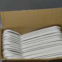 HOUSE DAY White Plastic Hangers 60 Pack, Clothes Hangers with Non Slip Hooks, Durable & Space Saving Coat Hanger, Light-Weight Clothing Hanger, Perfect Closet Organizer for Everyday Use