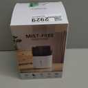 3L Mist-Free Evaporative Humidifier for Bedroom, Top Fill Humidifier Work with Tap Water, Touch Control,USB Powered, Sleep Mode, Night Light,18H Timer, Easy-Clean Design for Home Office (Black)