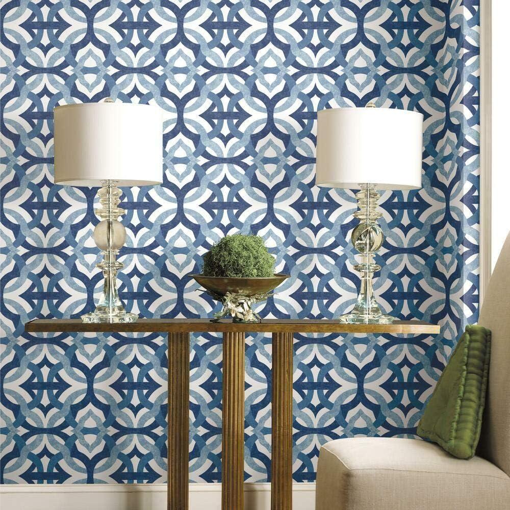 RoomMates Waverly RMK11866RL Tipton Peel and Stick Wallpaper, 18 in x 18.86 ft