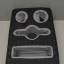 Car Cup Holder, Back Seat Cup Holder for Car, Truck Bed Organizer Boat Couch Bottle Holder Tray Expander Automotive Rear Seat Storage Accessories Pu Leather Fit for Coffee Drink Food (15 X 10X 5.3Inch)