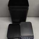 Yatmung 2 Pack - Skinny Trash Bin Sensor Motion 2.5 Gallon Touchless Bathroom Trash Can - Smart Trash Can with Lid - Electric, Narrow, Plastic, Auto Open - Small Slim Automatic Garbage Can (Black)